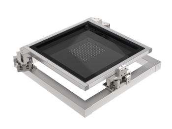 Compact 3D mask aligner for SMT semiconductor printing / lithography | XY Phi positioning system (cleanroom, UV) for 650 x 650 mm / GEN 3 - Handling and Production